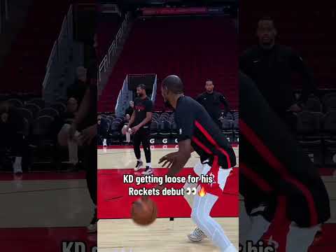 Kevin Durant's first game as a Rocket 👀 (via houstonrockets/TT)