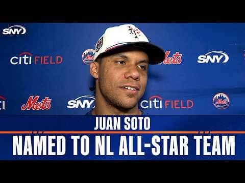 Mets OF Juan Soto on being named to the National League All-Star team