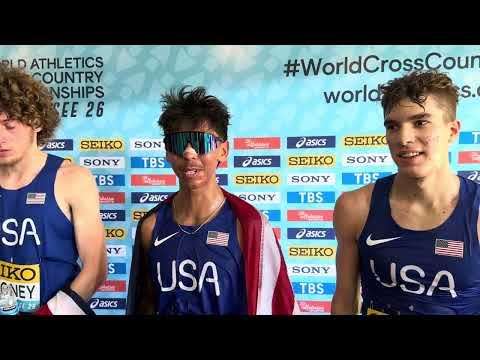 Team USA after bronze in men’s U20 race at 2026 World XC