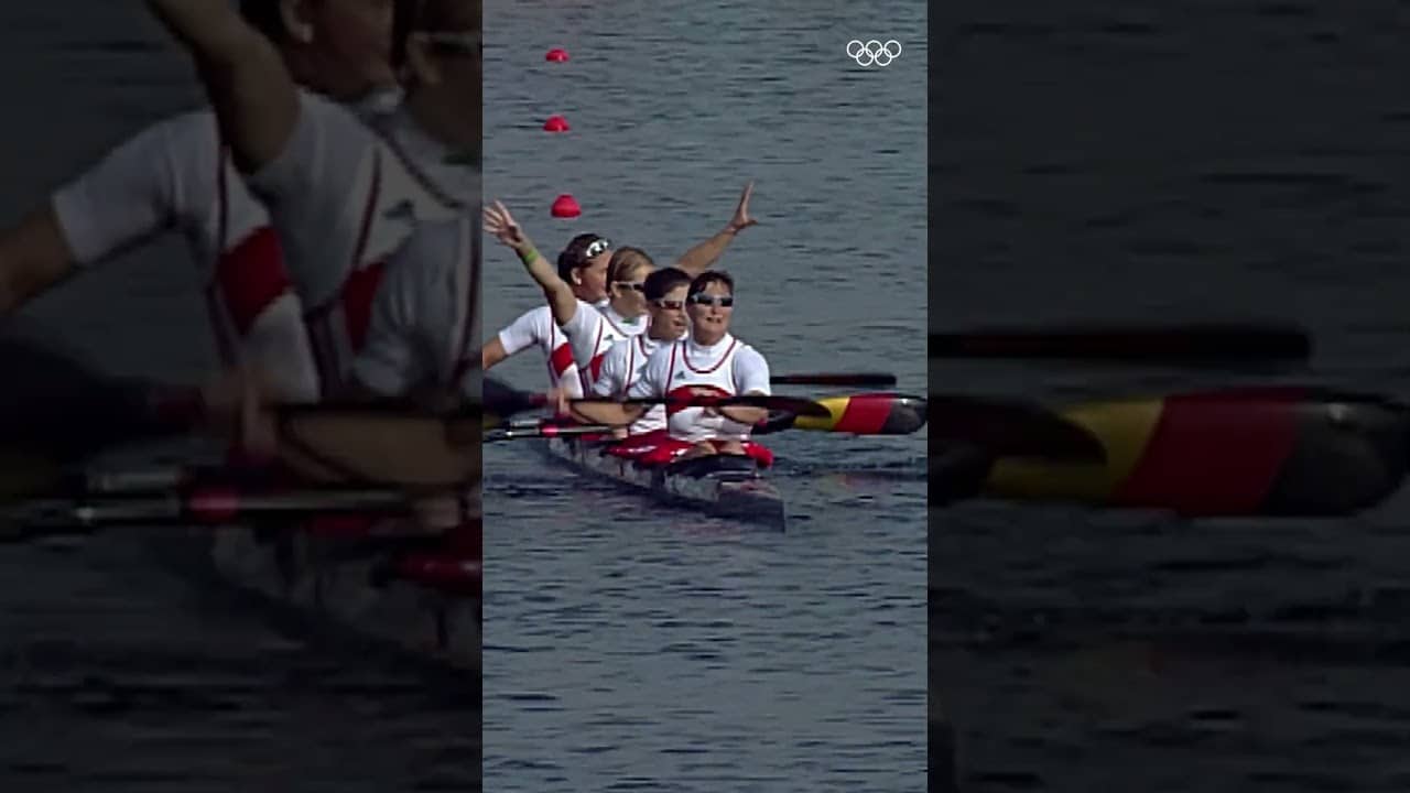 Birgit Fischer, the only female Olympian to have won eight gold medals in kayaking. #Olympics