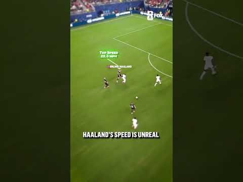 When Haaland is in his sprinting form he is difficult to catch