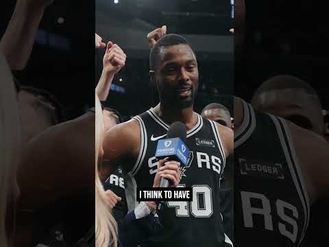 Vibes were high after last night's W 💯 #spurs #nba #sanantonio #harrisonbarnes