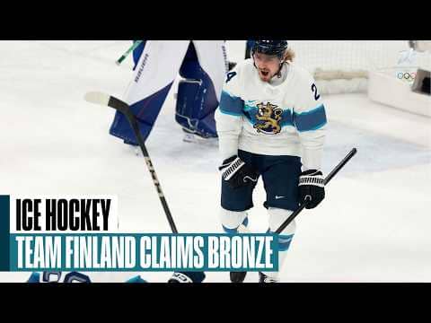 Finland defeats Slovakia 6-1 to earn Olympic bronze medal