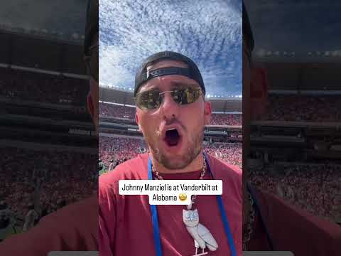 Johnny Football back in Tuscaloosa for the first time since 2012 👀