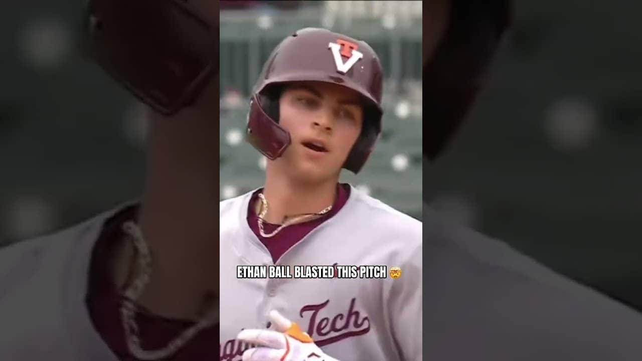 Out of the ballpark for the freshman’s 3rd home run of the ACC Championship💥#virginiatech #baseball