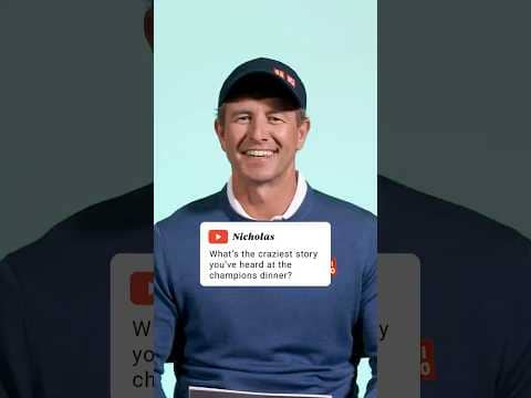 Adam Scott shares his best Masters Champions Dinner story. 😂