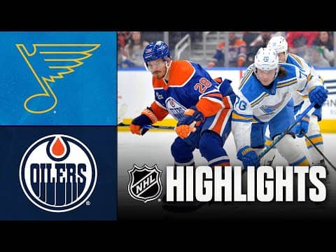Blues vs. Oilers | NHL Highlights | January 18, 2026