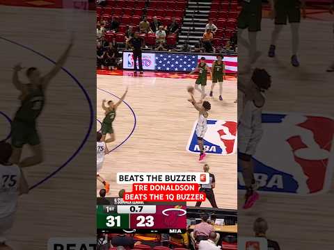 Tre Donaldson near logo buzzer beater 🚨