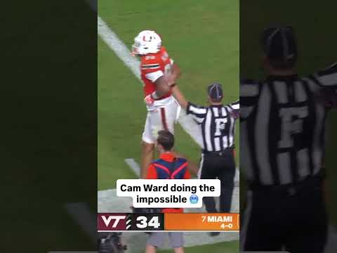 Now this was impressive 😱 #miamihurricanesfootball  #accfootball #football #collegefootball #cfb