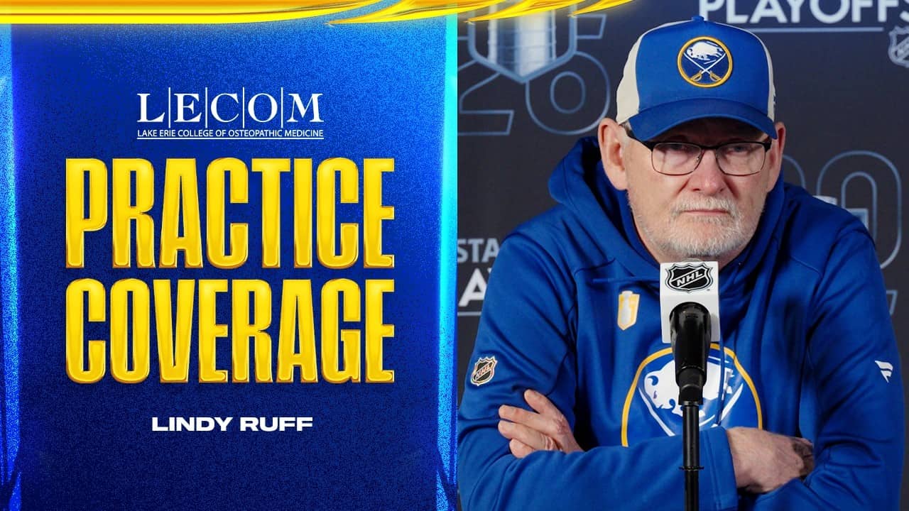 "Carrick Is Day-To-Day" | Lindy Ruff With Sam Carrick Injury Update | Buffalo Sabres Playoffs