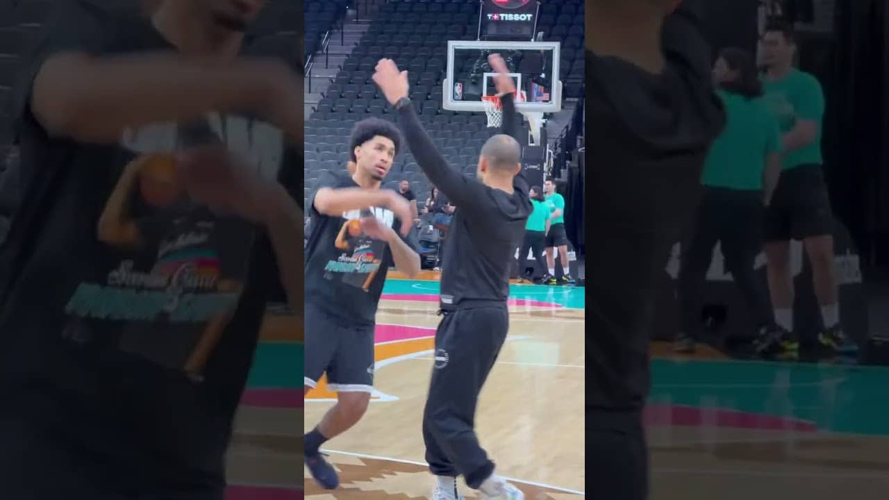 Dylan Harper reppin' his Slash Bro 👀🏰 #spurs #nba #stephoncastle #slam