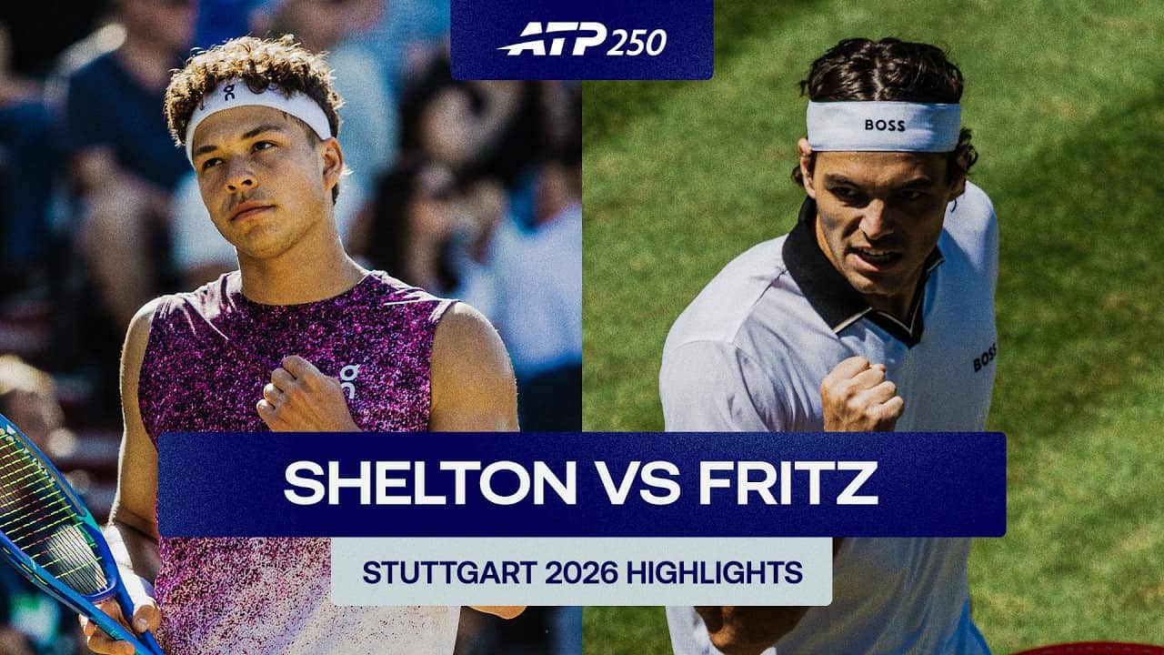 Ben Shelton vs. Taylor Fritz Highlights | Stuttgart 2026 Final