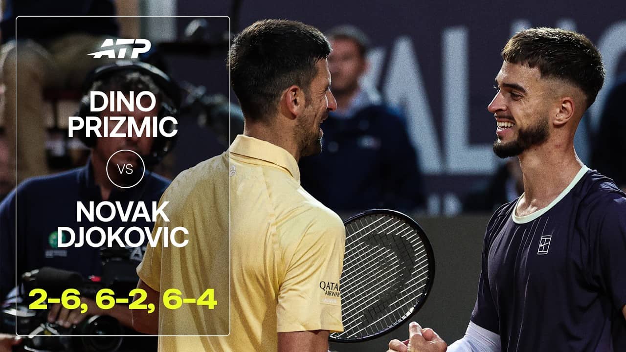 Dino Prizmic Shocks Novak Djokovic | Rome 2026 Round 2 Highlights
