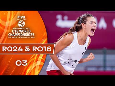 Round of 24 & Round of 16 - Court 3 | Beach U18 World Championships 2026 | The Hague