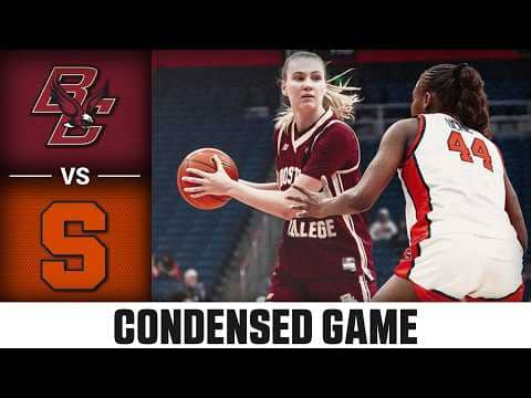 Boston College vs. Syracuse Condensed Game | 2025-26 ACC Women's Basketball