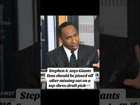 Stephen A. shares his thoughts on the Giants 🏈