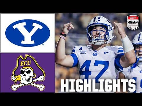 BYU Cougars vs. East Carolina Pirates | Full Game Highlights | ESPN College Football