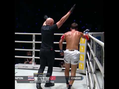 DESTRUCTIVE 💣 Thai star Yodkhunpon KOs Semi Sah Cindir in his ONE debut!