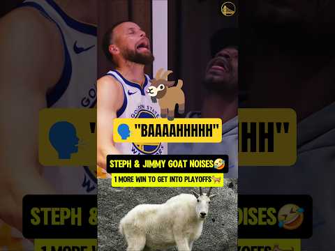 Jimmy making GOAT NOISES with Steph💀