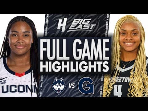 UConn vs Georgetown - FULL GAME HIGHLIGHTS | January 22, 2026 | BIG EAST Women’s Basketball