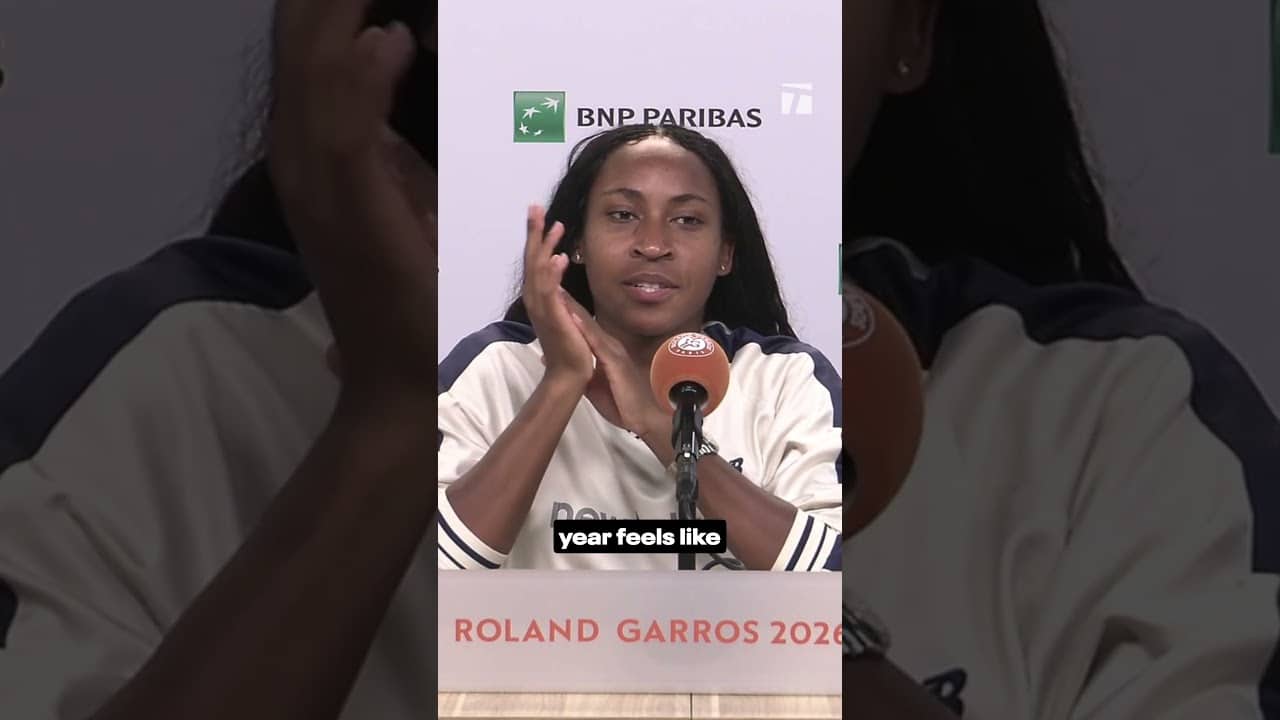 That’s all she wrote ✌️ #rolandgarros #tennis #paris #cocogauff #star #pressconference