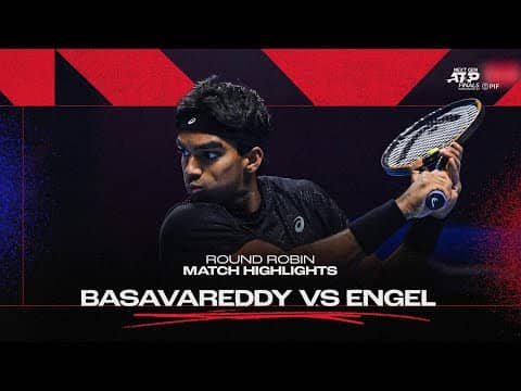 Nishesh Basavareddy vs Justin Engel Highlights | 2025 Next Gen ATP Finals