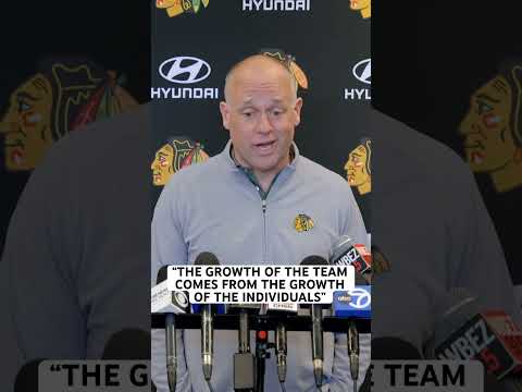 Head Coach Jeff Blashill on the growth of the team 🎙️ #blackhawks #hockey #nhl #jeffblashill