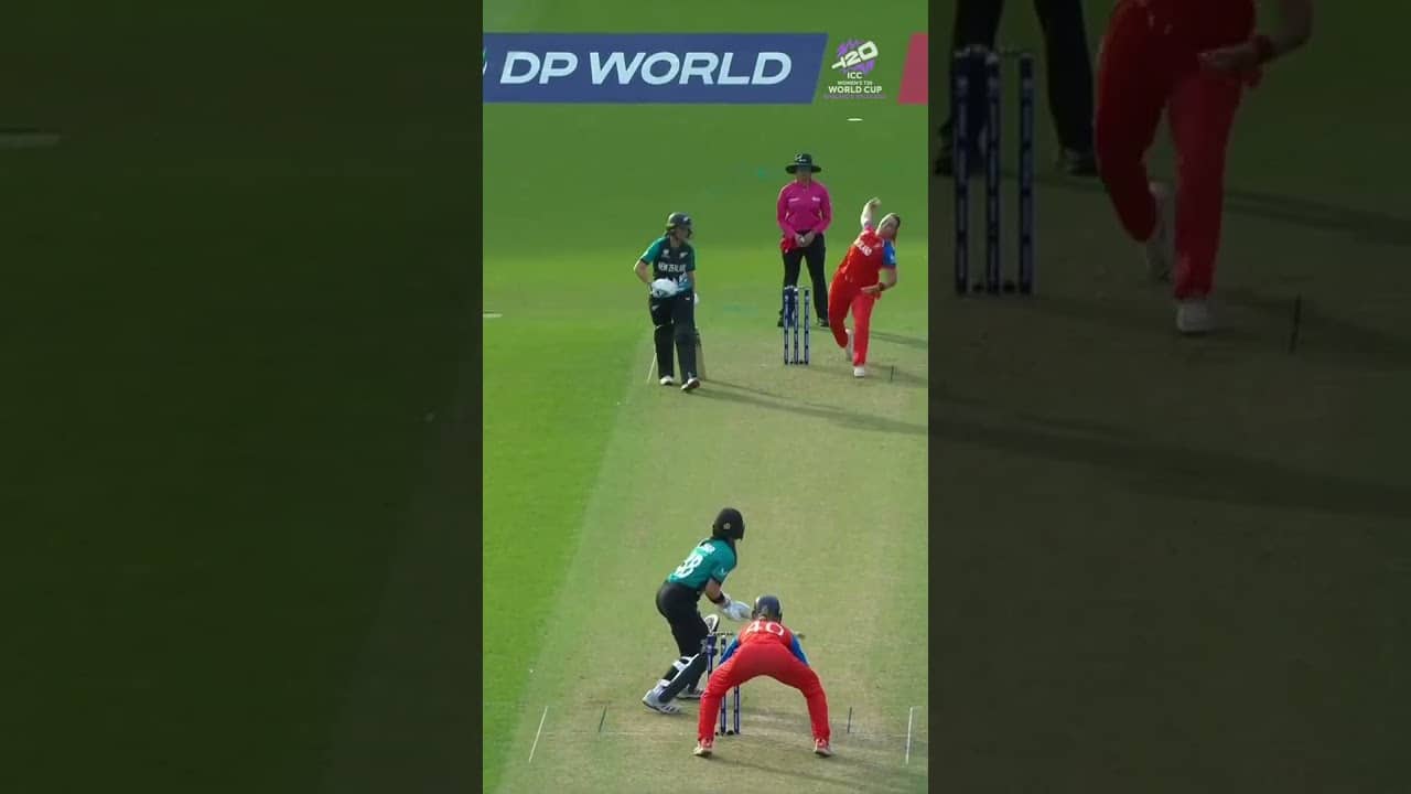 Melie Kerr with some trickery to find the boundary for New Zealand 🪄 #T20WorldCup
