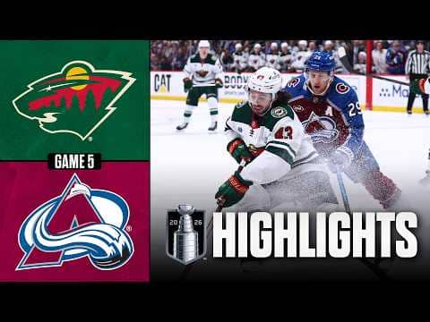 Wild vs. Avalanche | NHL Playoff Highlights | Game 5 | May 13, 2026