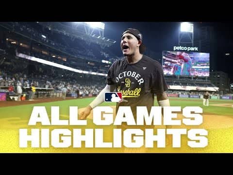 Highlights from ALL GAMES on 9/22! (Padres clinch postseason berth, Braves score 11 runs & MORE!)