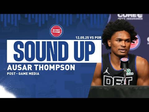 Post-Game Press Conference: Ausar Thompson | Pistons vs. Trailblazers | 12.05.2025