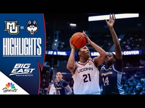 Marquette vs. No. 1 UConn | COLLEGE BASKETBALL HIGHLIGHTS | 12/17/25 | NBC Sports