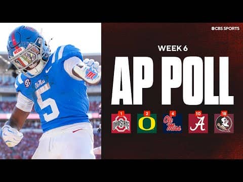 AP Top 25 Poll Released 🚨: Does Oregon have a case to be No. 1? Ole Miss the new SEC frontrunners?