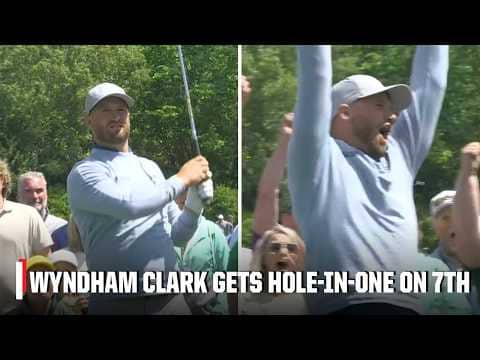 PAR 3 CONTEST HOLE-IN-ONE for Wyndham Clark 🍿 | The Masters