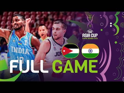 Group Phase | Jordan v India | Full Basketball Game | FIBA Asia Cup 2025