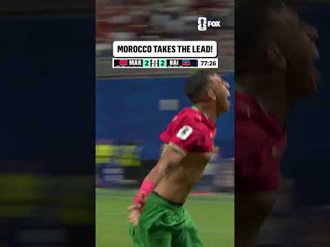 Soufiane Rahimi gets a deflection in front but still finds the back of the net 🇲🇦