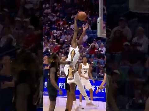 Yves Missi throws down monster SLAM 🔥 #pelicans #cavaliers #highlights