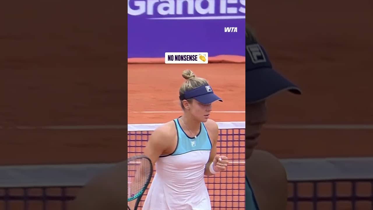 Wonderful court coverage 👏 Jaqueline Cristian flew through the opening set against Tauson! #IS26