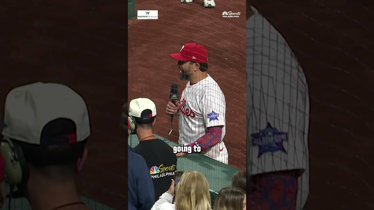 Schwarbs was down on the field talking to TMac about the Phillies grit and determination