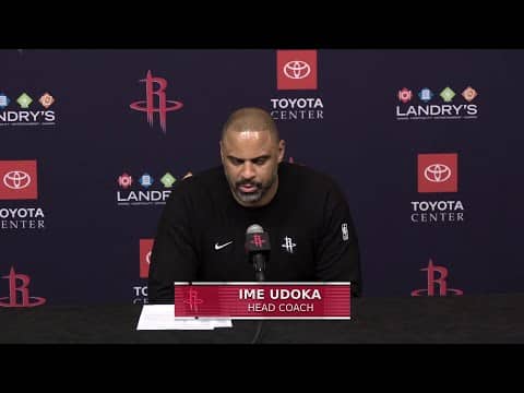 Press Conference by Ime Udoka l Rockets vs Wizards