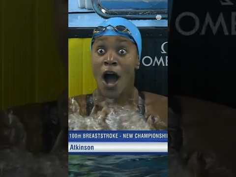 The Unforgettable Winning Reaction of Alia Atkinson #winner #swimmer #AliaAtkinson #worldrecord