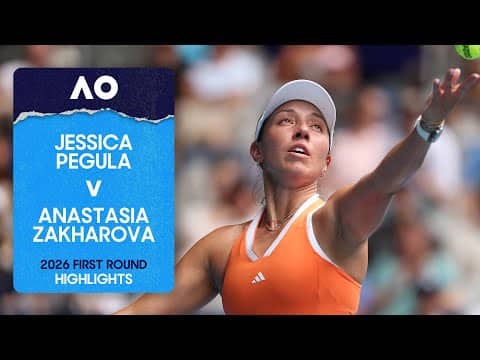 Jessica Pegula v Anastasia Zakharova Highlights | Australian Open 2026 First Round