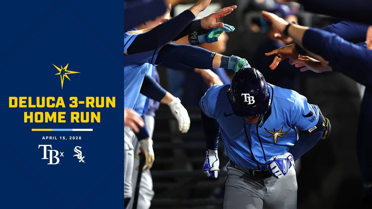 Jonny DeLuca hits a three run home run vs the Chicago White Sox