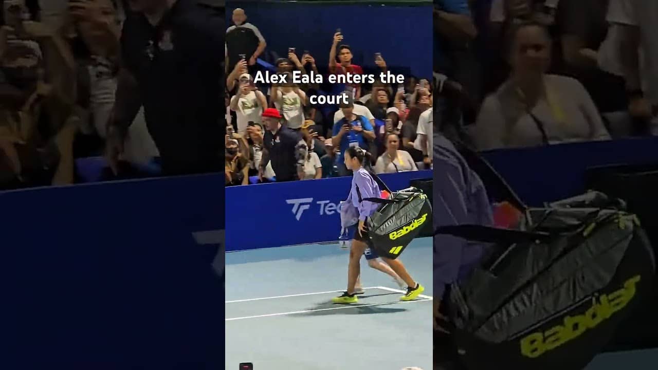 Last time Alex Eala played Alina Charaeva in Manila | Now they play in Birmingham 🎥 @ColomaIsaacJeff