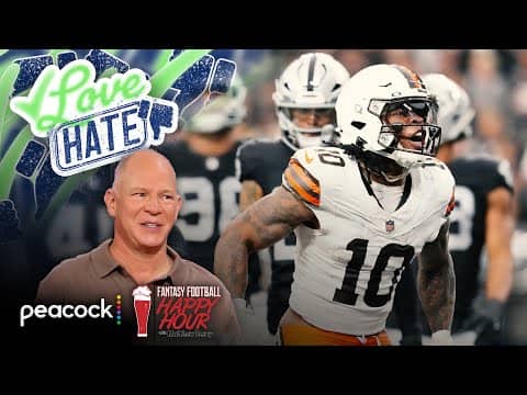 Browns' Quinshon Judkins a risky fantasy play for Week 13 | Fantasy Football Happy Hour | NFL on NBC
