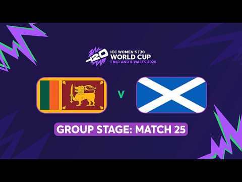 ICC Women's T20 World Cup 2026: Sri Lanka vs Scotland(English) #t20worldcup