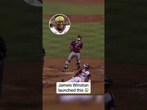 When Jameis Winston played college baseball 👏