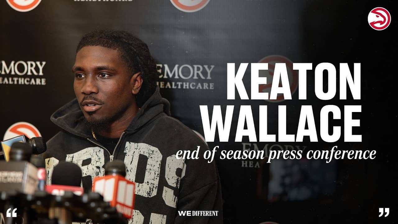 Keaton Wallace Atlanta Hawks End of Season Press Conference