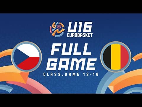 LIVE - Czechia v Belgium | FIBA U16 Women's EuroBasket 2025 | Class. Games 13-16