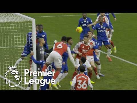 William Saliba gives Arsenal 1-0 lead against Chelsea | Premier League | NBC Sports
